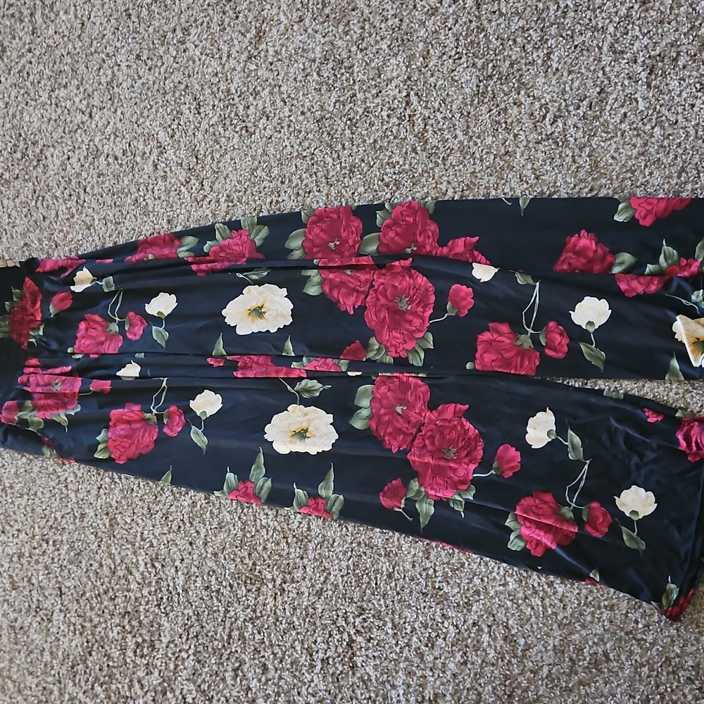 Floral Wide-Leg Pants